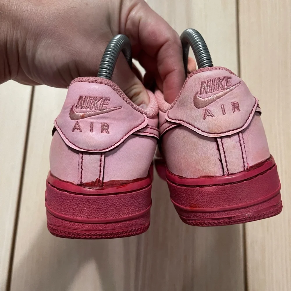 Nike Air Force 1 AF1 Custom “Red‎ Velvet” Shoes DH2920-111 4Y